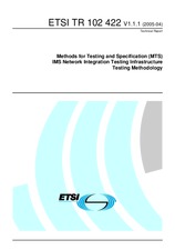 Norma ETSI TR 102422-V1.1.1 26.4.2005 náhľad