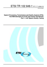 Norma ETSI TR 102648-1-V1.1.1 19.12.2006 náhľad