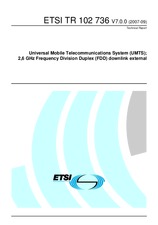 Norma ETSI TR 102736-V7.0.0 6.9.2007 náhľad