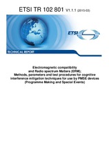 Norma ETSI TR 102801-V1.1.1 11.3.2015 náhľad