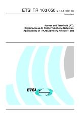 Norma ETSI TR 103050-V1.1.1 10.8.2001 náhľad