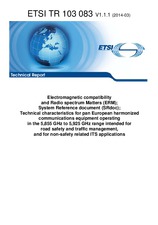 Norma ETSI TR 103083-V1.1.1 25.3.2014 náhľad