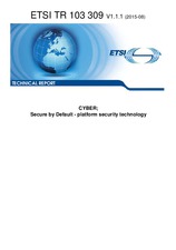Norma ETSI TR 103309-V1.1.1 11.8.2015 náhľad