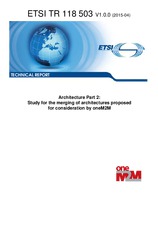 Norma ETSI TR 118503-V1.0.0 10.4.2015 náhľad