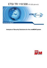Norma ETSI TR 118508-V1.0.0 25.7.2014 náhľad