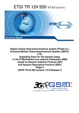 Norma ETSI TR 124930-V7.6.0 10.1.2012 náhľad