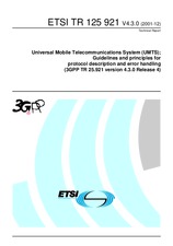 Norma ETSI TR 125921-V4.3.0 31.12.2001 náhľad