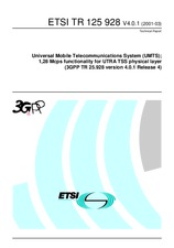 Norma ETSI TR 125928-V4.0.1 31.3.2001 náhľad