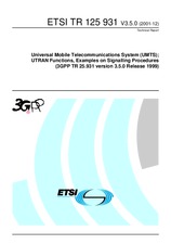 Norma ETSI TR 125931-V3.5.0 31.12.2001 náhľad