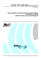 Norma ETSI TR 125933-V5.0.0 31.3.2002 náhľad