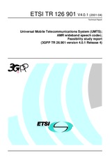 Norma ETSI TR 126901-V4.0.1 14.8.2001 náhľad