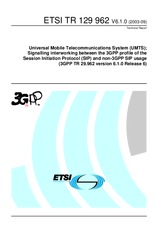 Náhľad ETSI TR 129962-V6.1.0 30.9.2003