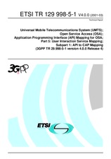 Náhľad ETSI TR 129998-5-1-V4.0.0 31.3.2001