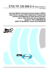 Náhľad ETSI TR 129998-5-4-V8.0.0 19.1.2009