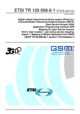 Náhľad ETSI TR 129998-6-1-V7.0.0 30.3.2007