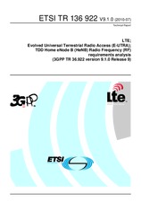 Norma ETSI TR 136922-V9.1.0 9.7.2010 náhľad