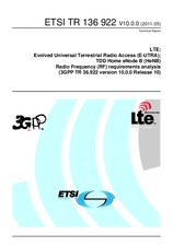 Norma ETSI TR 136922-V10.0.0 27.5.2011 náhľad