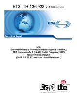 Norma ETSI TR 136922-V11.0.0 18.10.2012 náhľad