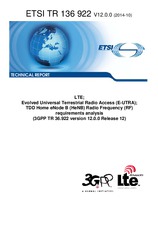 Norma ETSI TR 136922-V12.0.0 28.10.2014 náhľad
