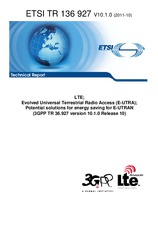 Norma ETSI TR 136927-V10.1.0 21.10.2011 náhľad