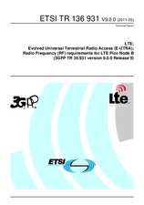 Norma ETSI TR 136931-V9.0.0 27.5.2011 náhľad