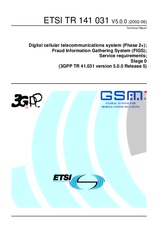 Náhľad ETSI TR 141031-V5.0.0 27.6.2002