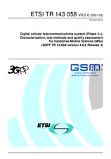 Norma ETSI TR 143058-V4.0.0 31.3.2001 náhľad