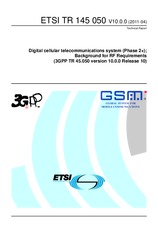 Norma ETSI TR 145050-V10.0.0 11.4.2011 náhľad