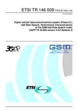 Norma ETSI TR 146008-V4.0.0 25.6.2001 náhľad