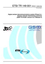 Náhľad ETSI TR 149001-V4.0.0 25.6.2001