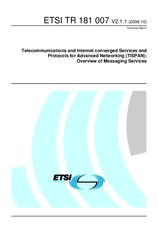 Náhľad ETSI TR 181007-V1.1.1 17.10.2006