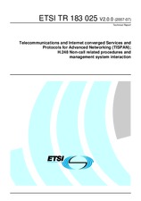 Norma ETSI TR 183025-V2.0.0 20.7.2007 náhľad