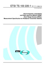 Náhľad ETSI TS 100220-1-V1.1.1 21.10.1999