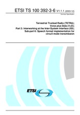 Náhľad ETSI TS 100392-3-6-V1.1.1 18.12.2003