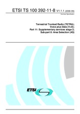 Náhľad ETSI TS 100392-11-8-V1.1.1 28.9.2000