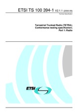 Norma ETSI TS 100394-1-V2.1.1 20.9.2000 náhľad