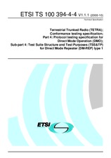 Náhľad ETSI TS 100394-4-4-V1.1.1 23.10.2000