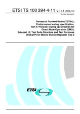 Náhľad ETSI TS 100394-4-11-V1.1.1 23.10.2000