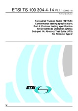 Náhľad ETSI TS 100394-4-14-V1.1.1 30.10.2000