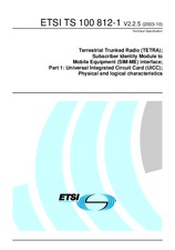 Norma ETSI TS 100812-1-V2.2.5 14.10.2003 náhľad