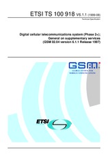 Norma ETSI TS 100918-V6.1.1 30.8.1999 náhľad