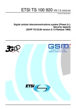 Norma ETSI TS 100920-V8.1.0 30.6.2006 náhľad