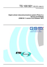 Norma ETSI TS 100921-V6.0.0 31.7.1998 náhľad