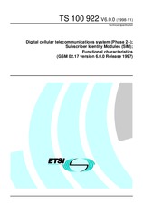 Norma ETSI TS 100922-V6.0.0 29.11.1998 náhľad