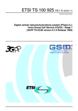 Norma ETSI TS 100925-V8.1.0 30.11.2000 náhľad