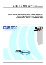 Norma ETSI TS 100927-V5.5.0 30.9.2003 náhľad