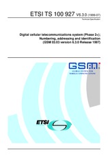 Norma ETSI TS 100927-V6.3.0 30.7.1999 náhľad