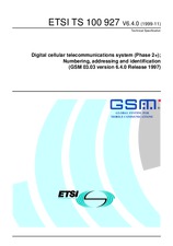 Norma ETSI TS 100927-V6.4.0 30.11.1999 náhľad