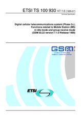 Norma ETSI TS 100930-V7.1.0 30.7.1999 náhľad