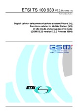 Norma ETSI TS 100930-V7.2.0 30.11.1999 náhľad